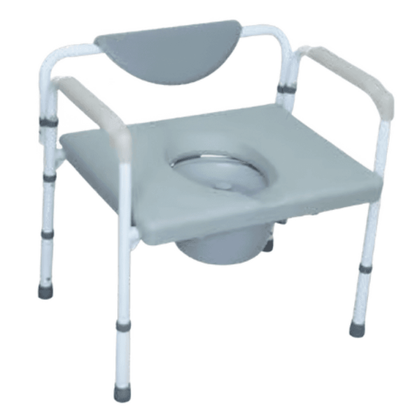 كرسي استحمام مع قاعدة عريضة بدون كفرات