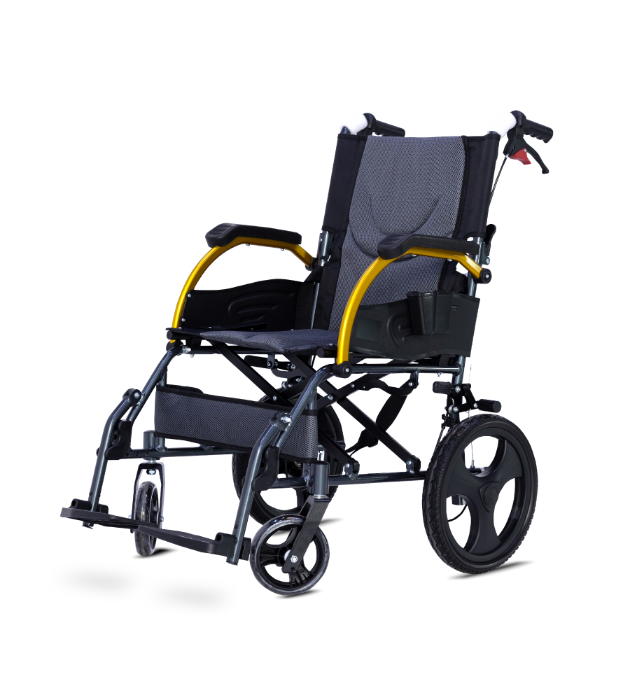 CewmTu9UsrVvPhzKN6GcjUREZ68Gpq79PFmgV7Sh كرسي متحرك الومنيوم خفيف الوزن كفرات صغيرة - الصورة 1