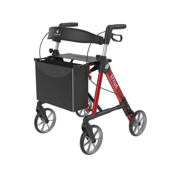 مشاية Stylus مصنوعة من المنيوم - لون أحمر