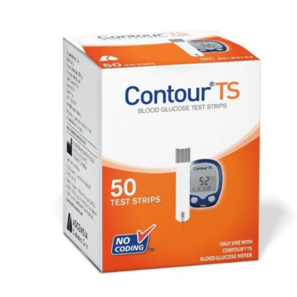 Contour TS شرائح قياس السكر 50 شريط الاختبار